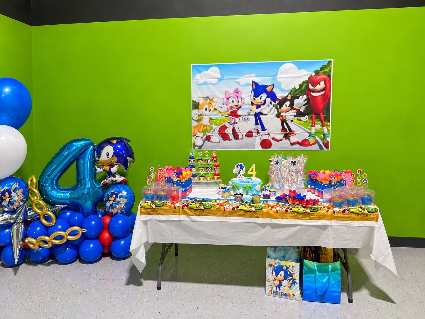 Decorated FunZ birthday party room at FunZ Trampoline Park Waterbury